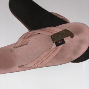 Pink Rainbow Sandals.